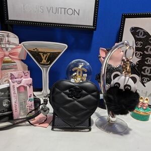 Juicy Couture "Brighter Than A Diamond" Heart Zip Wristlet, Panda Charm, & Lippy